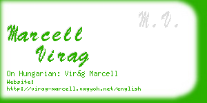 marcell virag business card