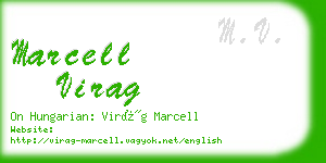 marcell virag business card